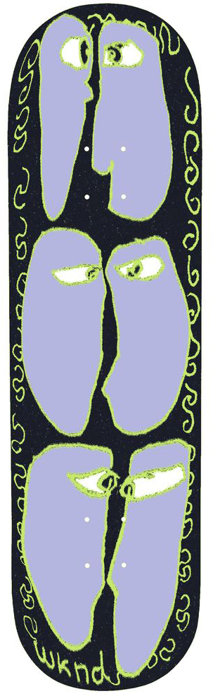 WKND TEAM ENZYME PURPLE B.E.E.F. TECH (BASALT ENERGIZED ENZYME FIBERS) DECK 8.50