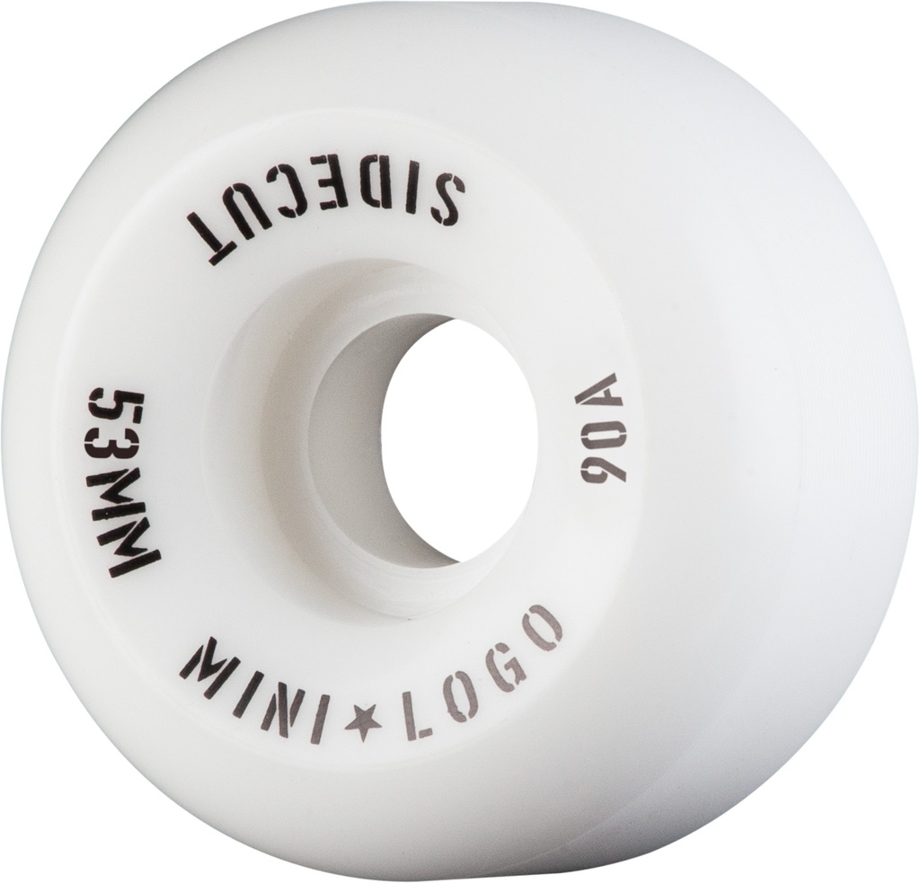 MINI LOGO HYBRID SIDECUTS WHITE 53MM 90A (Set of 4)