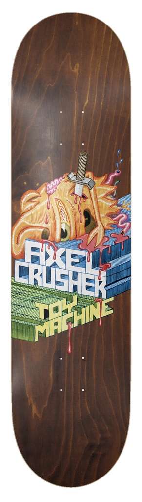 TOY MACHINE AXEL CRUYSBERGHS STABBED DECK 8.38