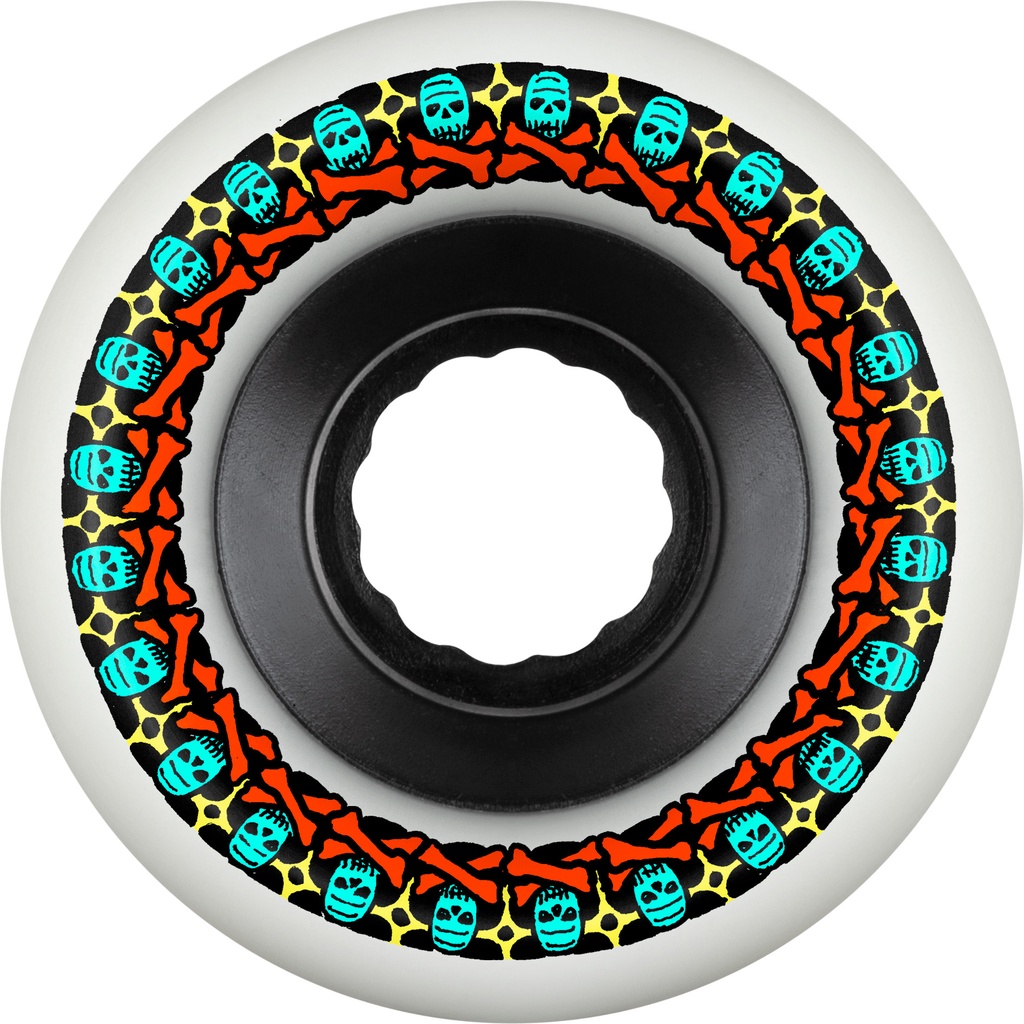 BONES ATF ROUGH RIDER SKULL & BONES 56MM 80A WHITE (Set of 4)