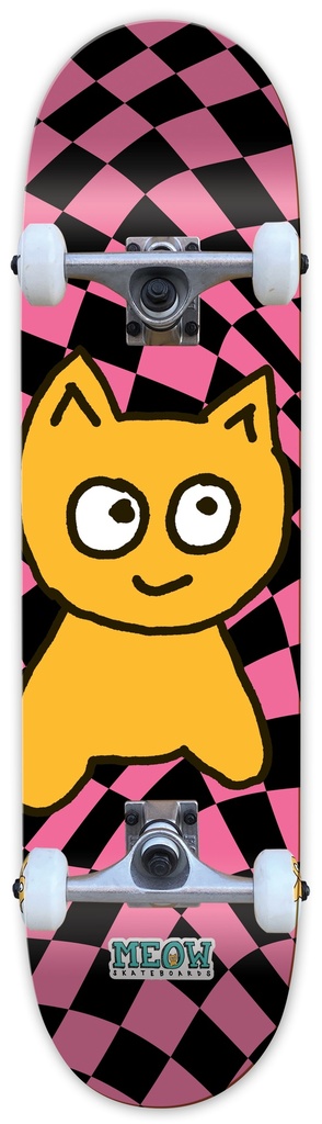 MEOW BIG CAT CHECKER TWIST PINK SOFT TOP COMPLETE 6.50 X 28.20
