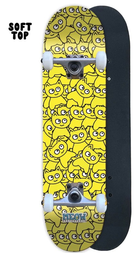 MEOW STICKER PILE CMYK YELLOW SOFT TOP COMPLETE 6.75 X 28.50