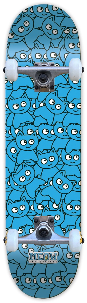 MEOW STICKER PILE CMYK CYAN COMPLETE 8.25