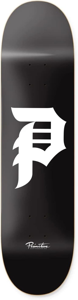 PRIMITIVE TEAM DIRTY P BLACK/WHITE DECK 8.25