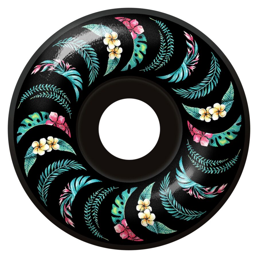 SPITFIRE FORMULA FOUR FLORAL CLASSIC BLACK 55MM 99D (Set of 4)