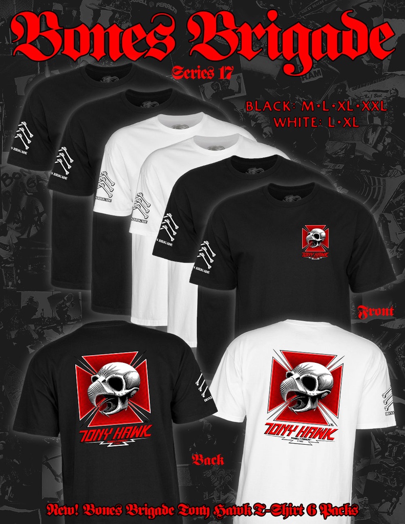 POWELL BONES BRIGADE HAWK SS 6-PACK M-XXL