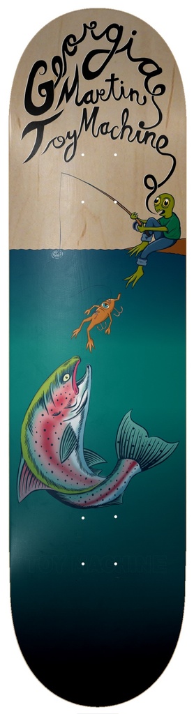 TOY MACHINE GEORGIA MARTIN FISHING DECK 8.25