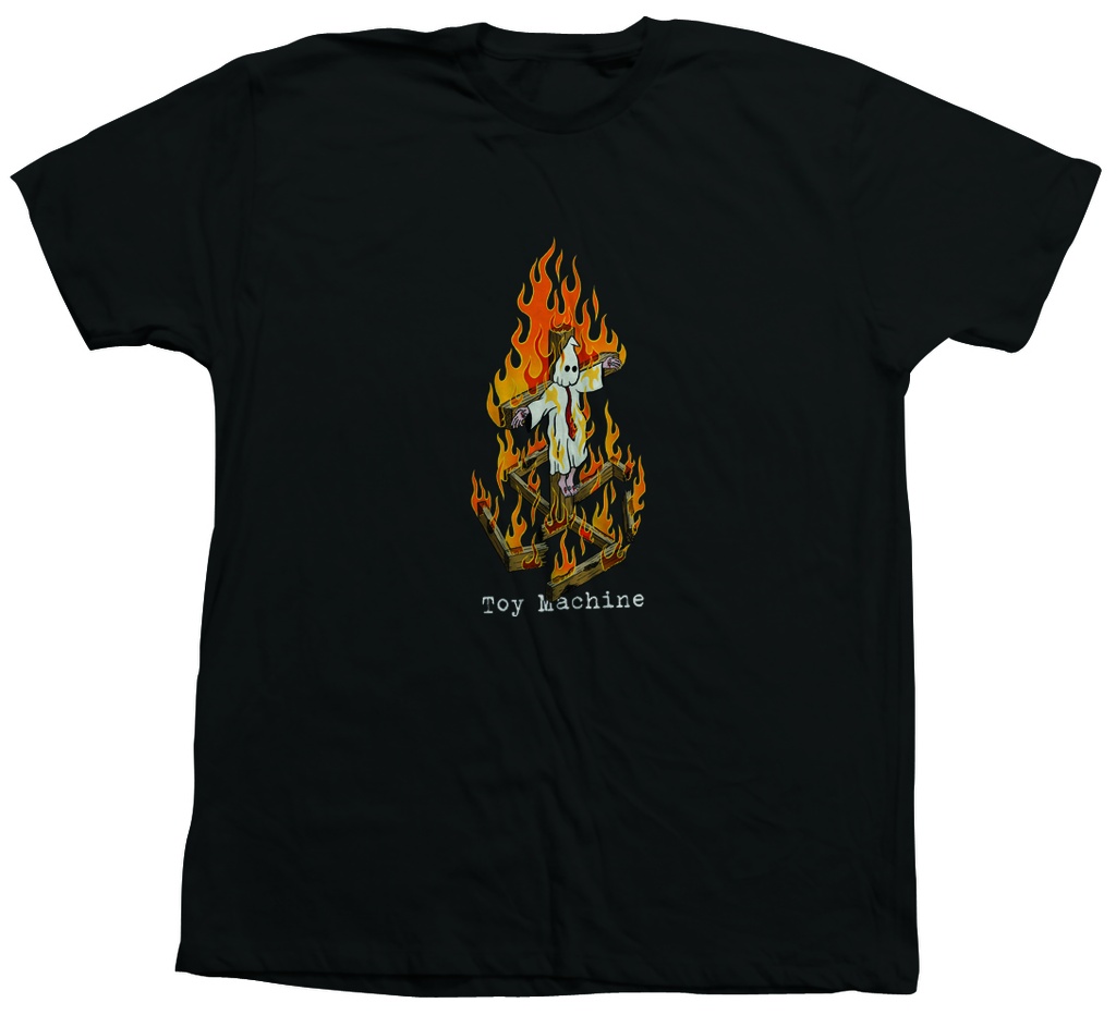 TOY MACHINE CHARRED CROSS II BLACK SS XL