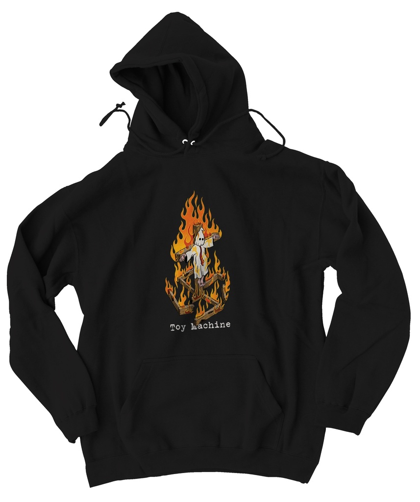 TOY MACHINE CHARRED CROSS BLACK HD/SWT XXL