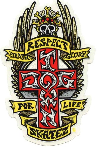 DOGTOWN RESPECT 4" STICKER