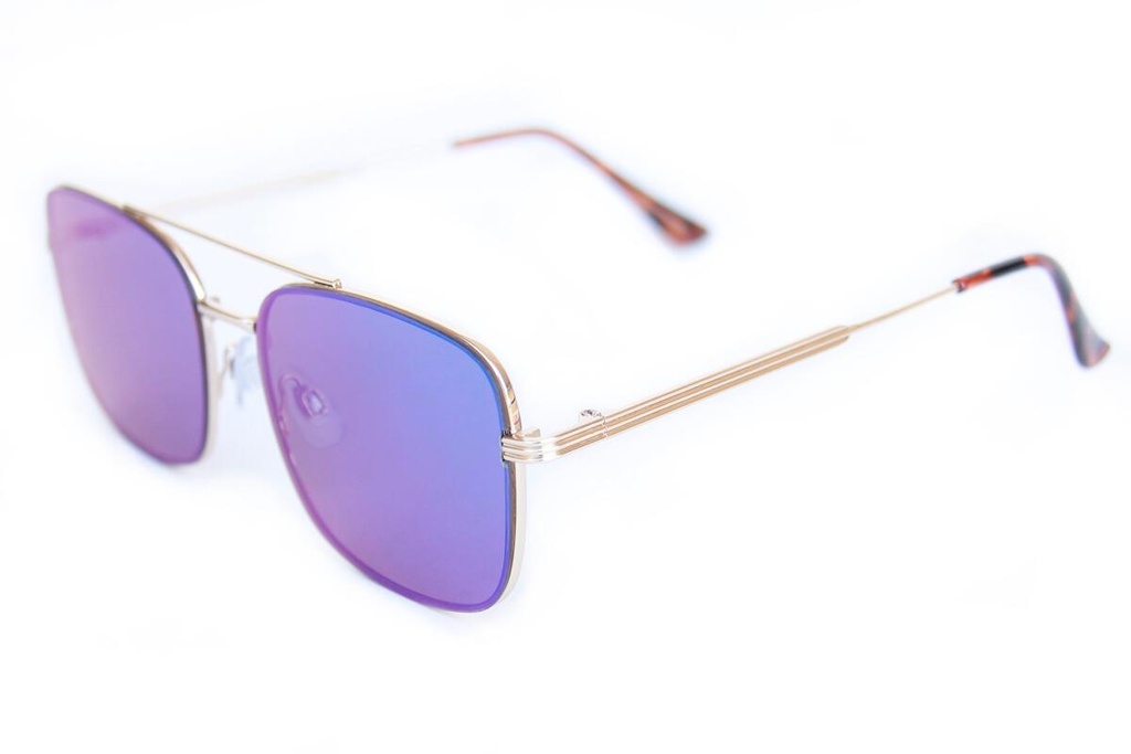 HAPPY HOUR THE BEAGLE GOLD/GREEN MIRROR SUNGLASSES