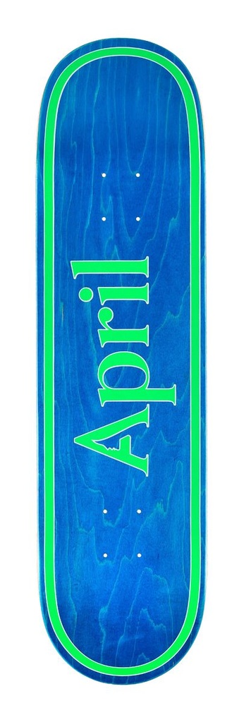 APRIL TEAM OG LOGO BLUE/GREEN DECK 8.25
