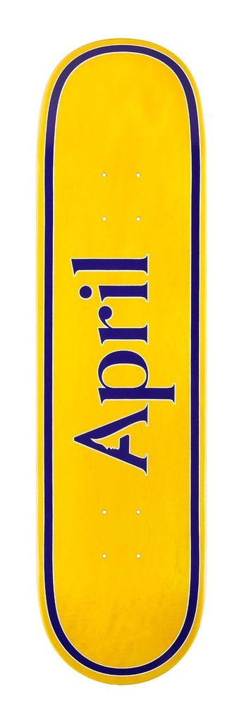 APRIL TEAM OG LOGO YELLOW/PURPLE DECK 8.38