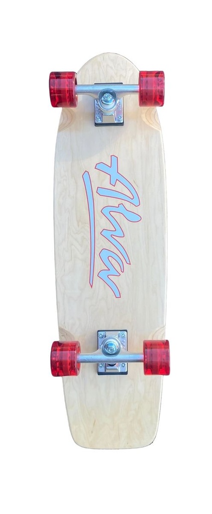 ALVA 1978 OG LOGO SILVER/RED SHAPED COMPLETE 8.5 X 30.0