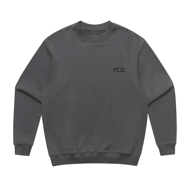 ACE HUTCH DARK GREY CREW/SWT L
