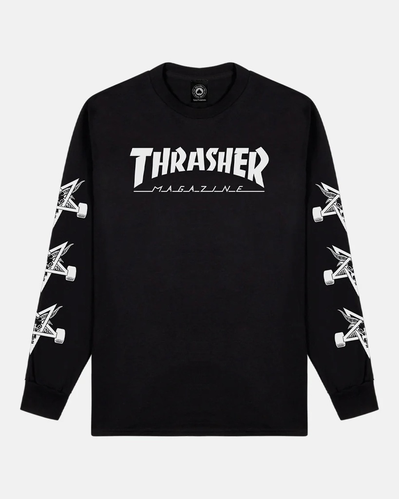 THRASHER MAG GOAT BLACK LS XL