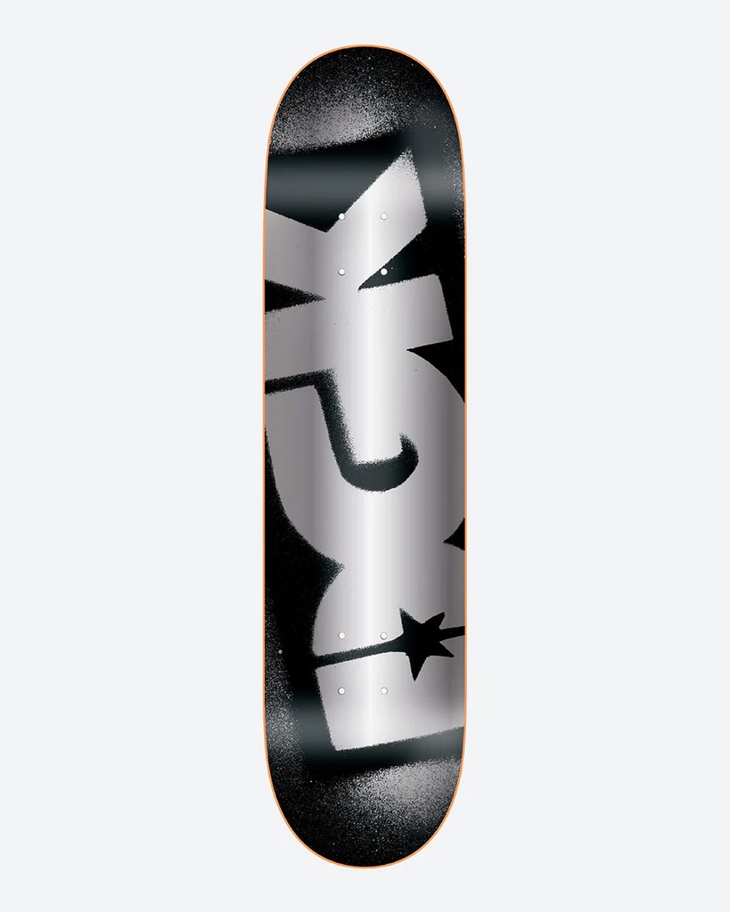 DGK TEAM OG LOGO BLACK/SILVER DECK 7.8