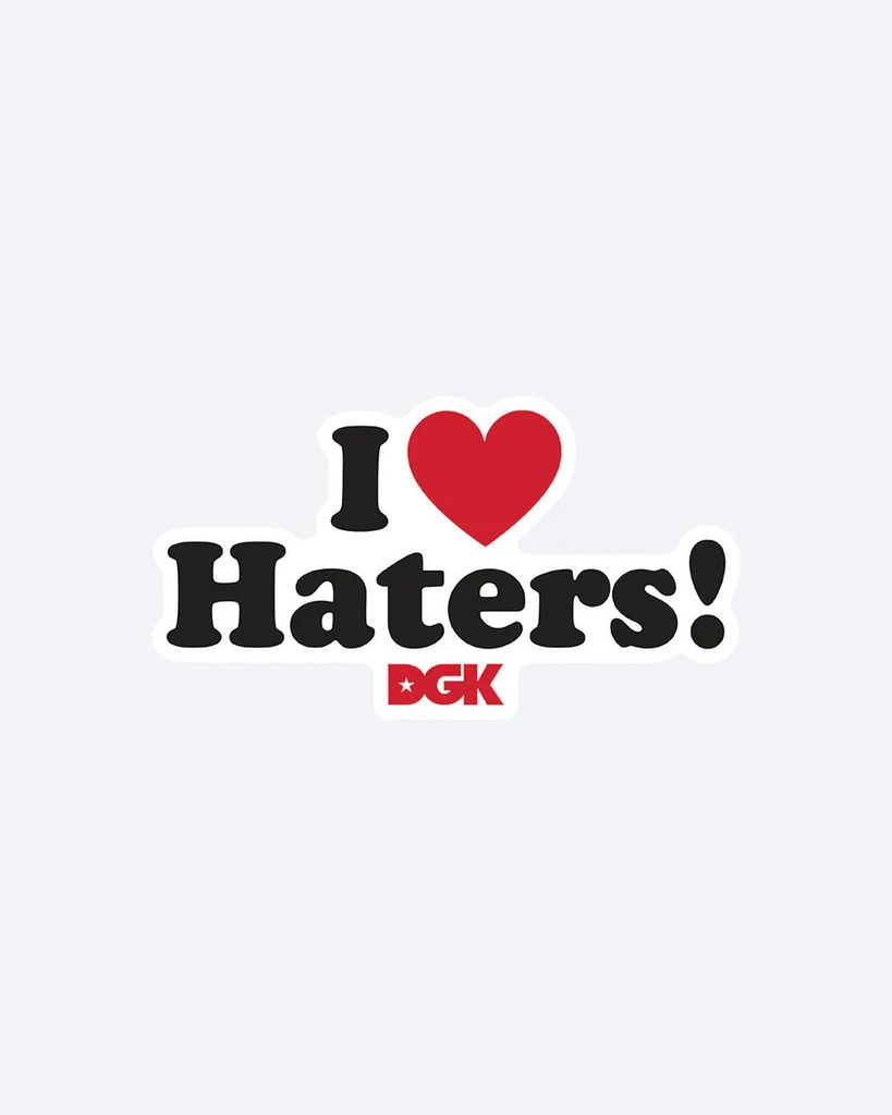 DGK HATERS STICKER