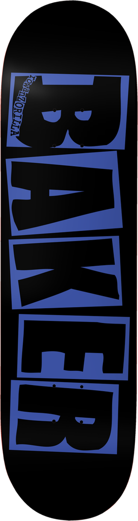 BAKER ROWAN ZORILLA BRAND LOGO DANGER BLUE DECK 8.25