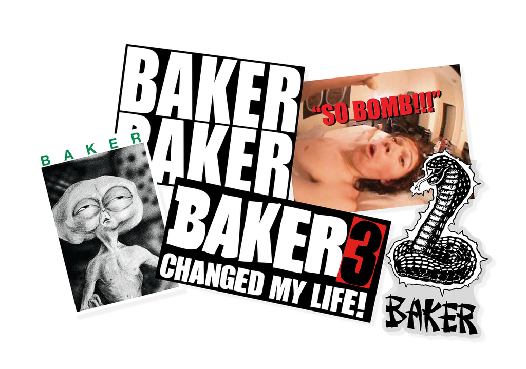 BAKER SO BOMB!!! 10CT STICKER PACK