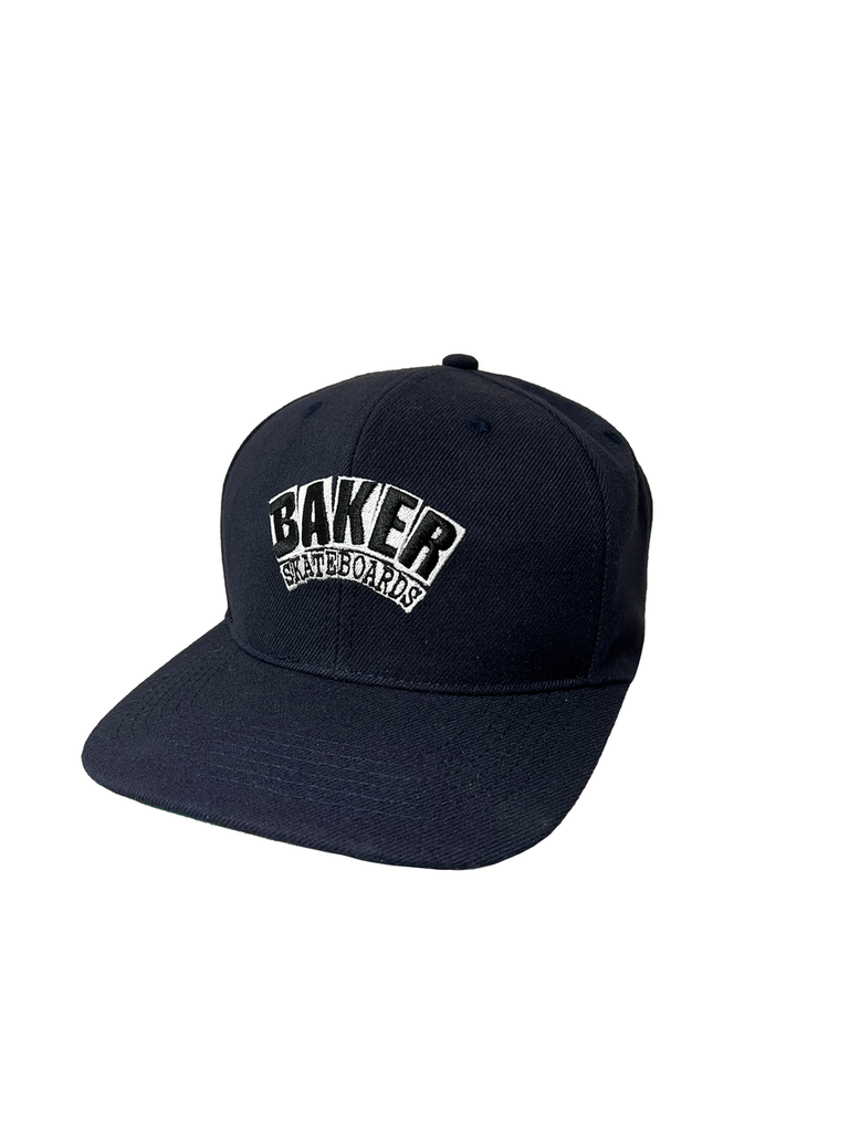 BAKER ARCH LOGO SNAPBACK HAT NAVY