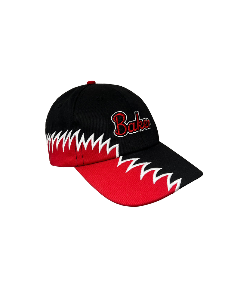 BAKER SNAP ON SNAPBACK HAT BLACK/RED
