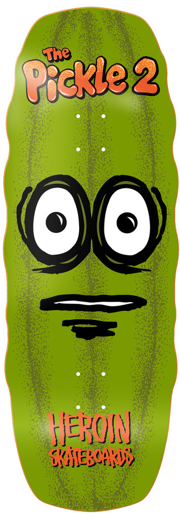 HEROIN TEAM THE PICKLE 2 SHAPED DECK 11.125