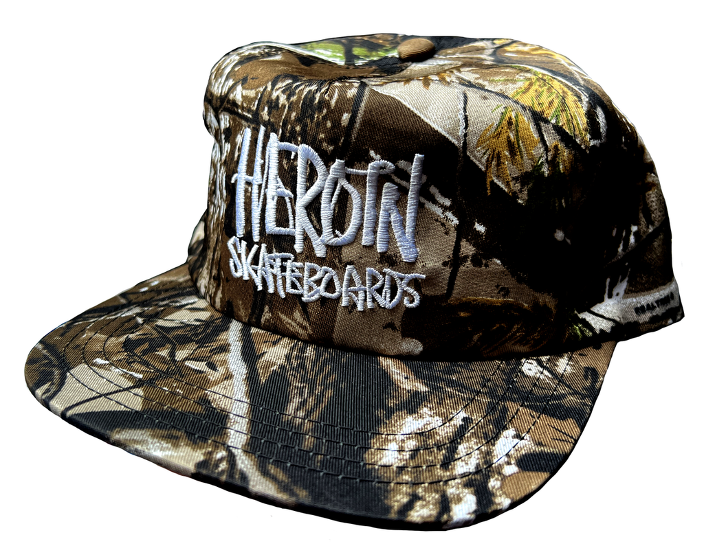 HEROIN SCRIPT NYLON SNAPBACK HAT CAMO