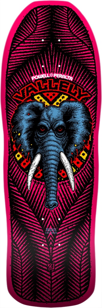 POWELL MIKE VALLELY ELEPHANT PINK SHAPED DECK 9.85 X 30.0