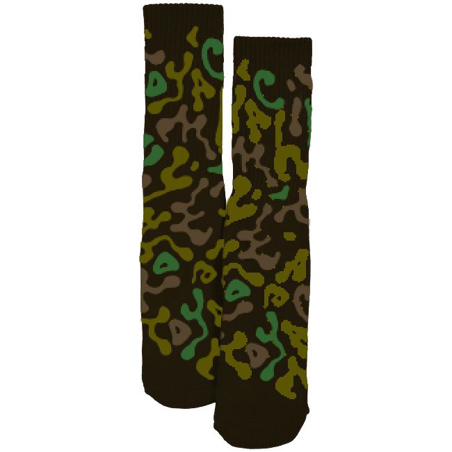 TOY MACHINE CAMO SOCKS BLACK