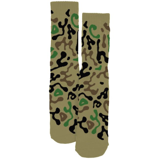 TOY MACHINE CAMO SOCKS KHAKI
