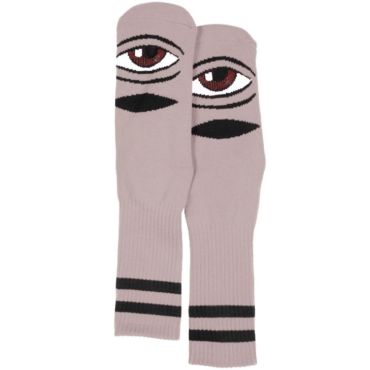 TOY MACHINE SECT EYE SOCKS MAUVE