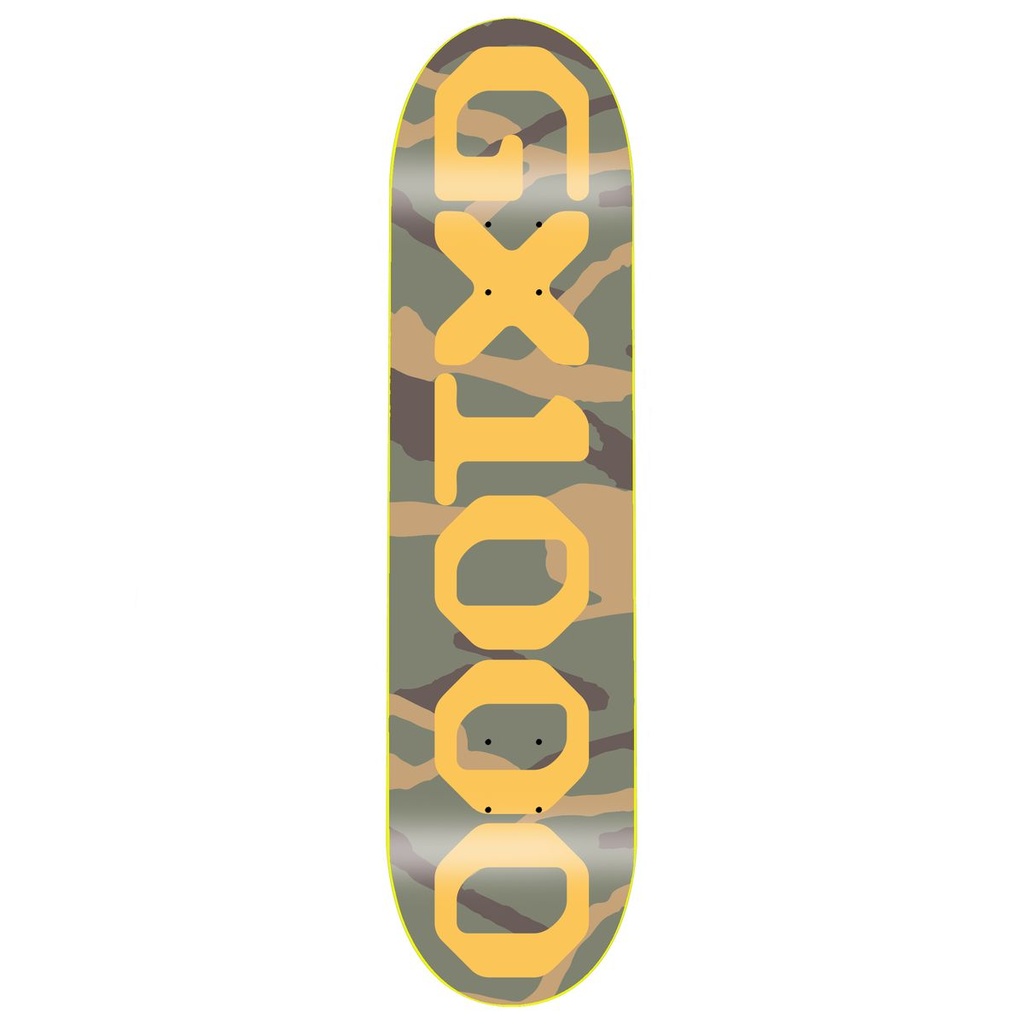 GX1000 TEAM OG LOGO CAMO/YELLOW DECK 8.50
