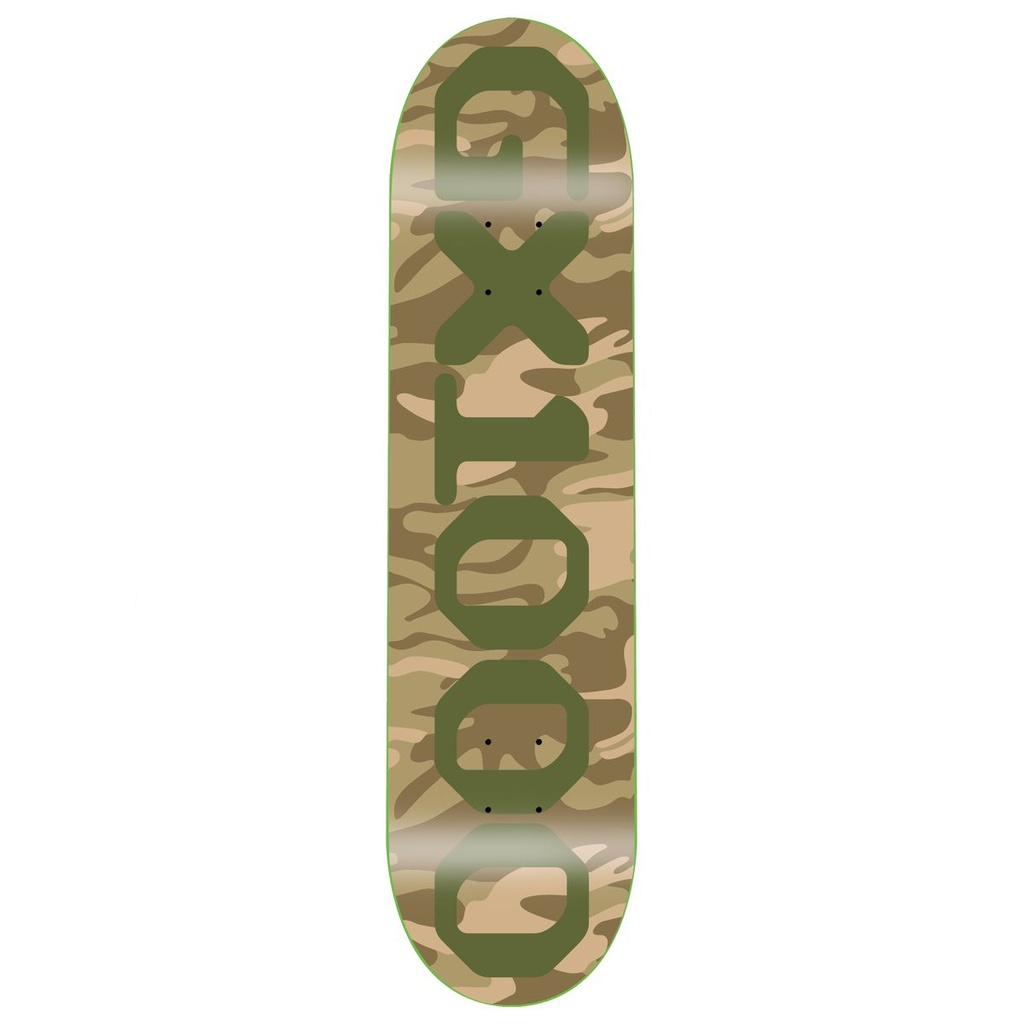 GX1000 TEAM OG LOGO CAMO/GREEN DECK 8.62