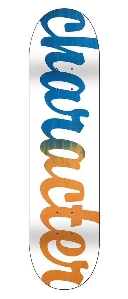 CHARACTER TEAM WHITE KNOCKOUT SCRIPT FADE ORANGE/BLUE DECK 8.00