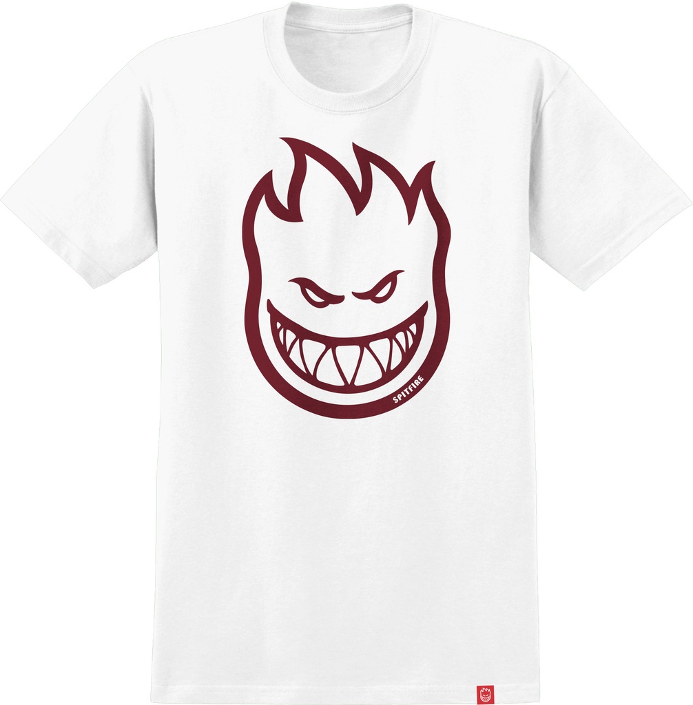SPITFIRE BIGHEAD WHITE/DARK RED SS XL