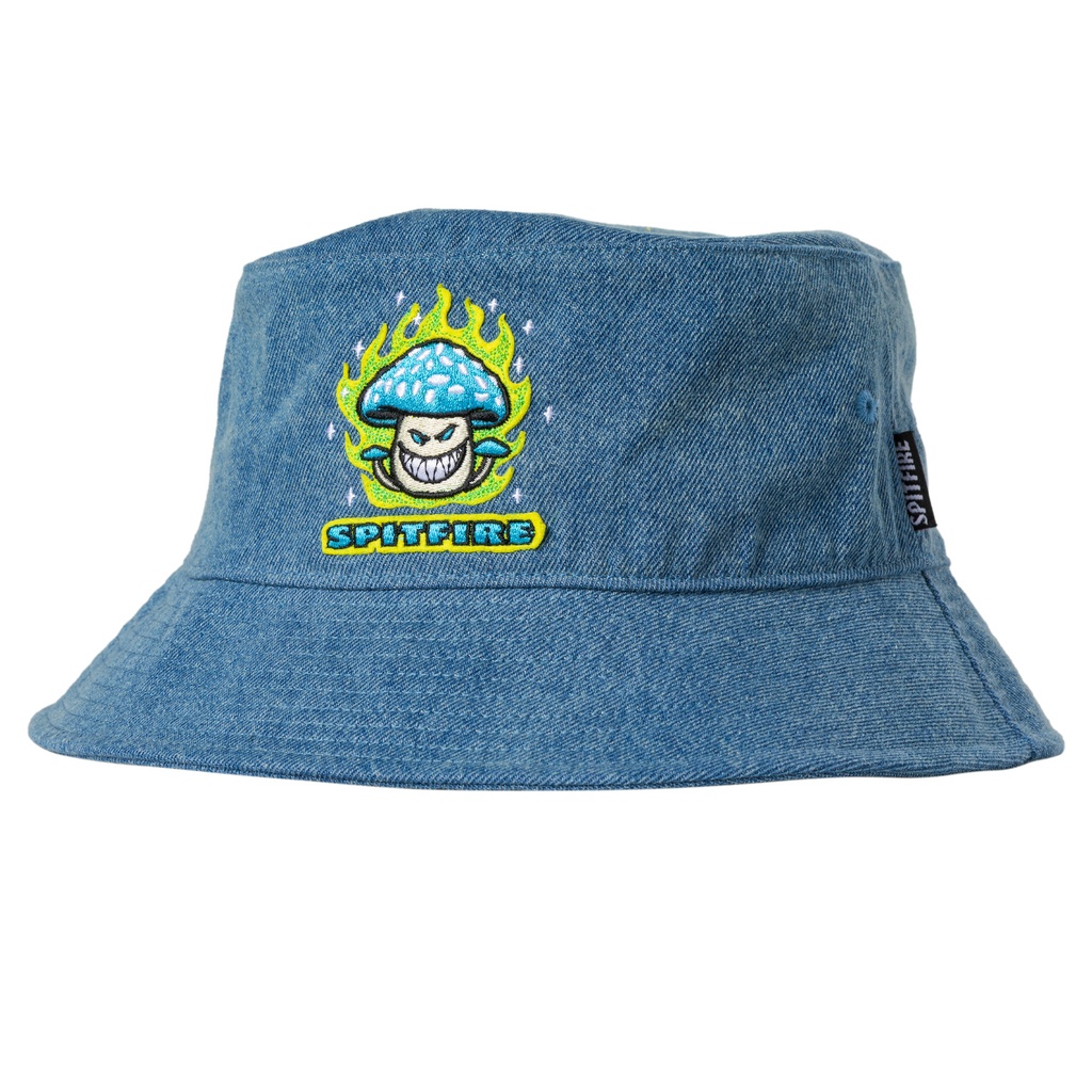 SPITFIRE MUSHROOM BIGHEAD BUCKET HAT DENIM