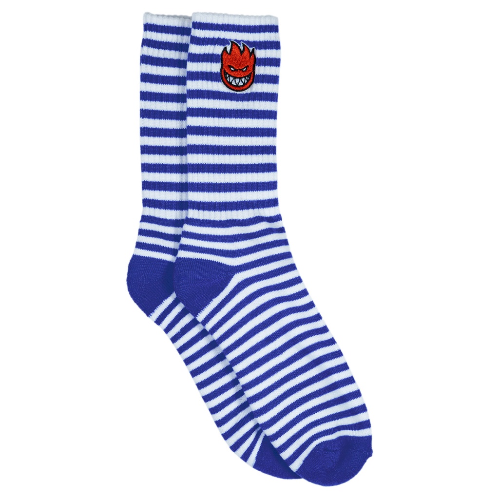 SPITFIRE BIGHEAD FILL EMB SOCKS BLUE/WHITE