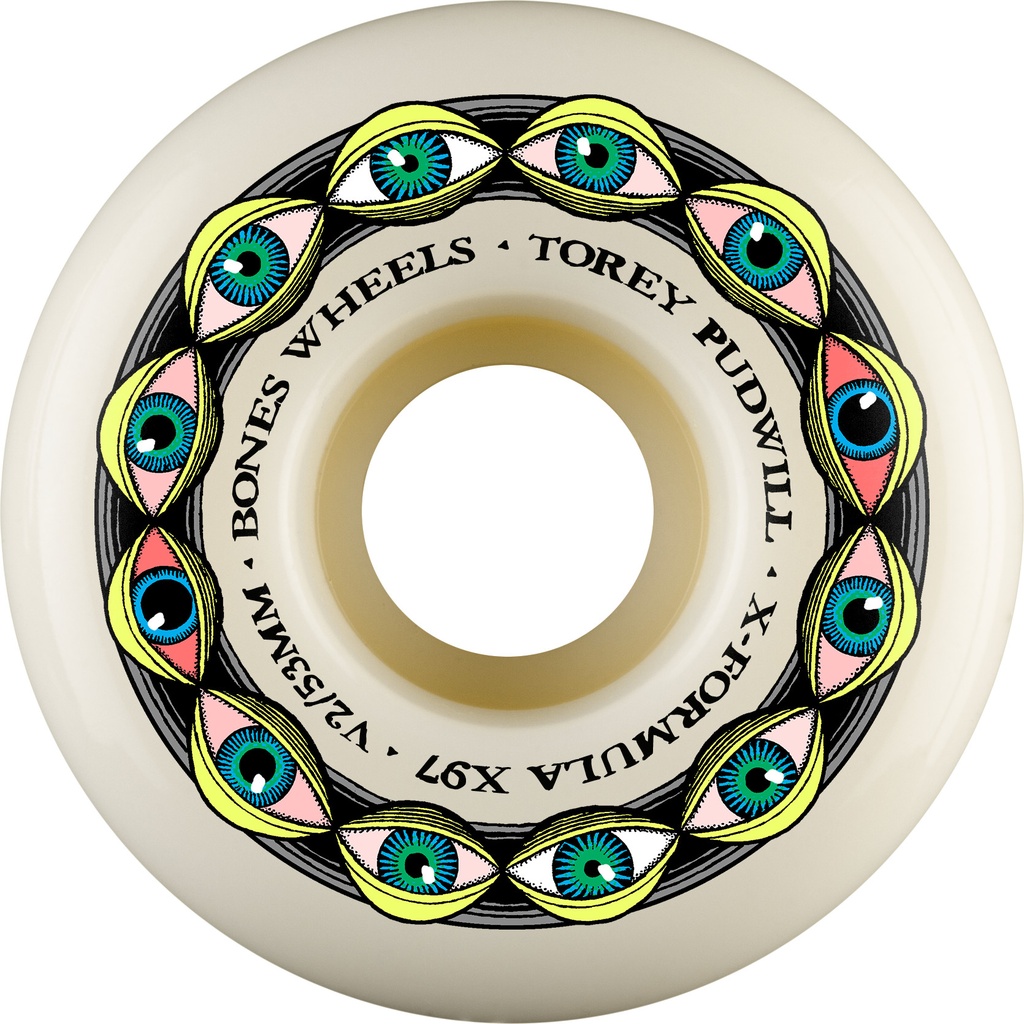 BONES X-FORMULA TOREY PUDWILL FRYING EYES V2 LOCKS 53MM 97A (Set of 4)
