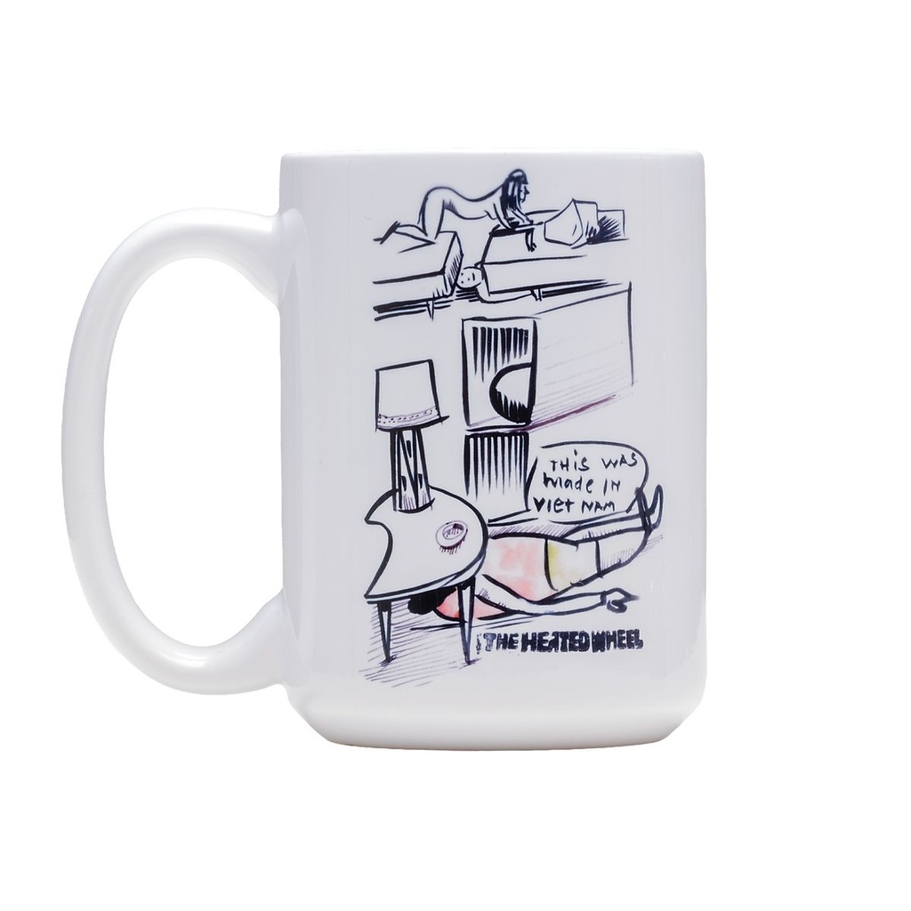 THE HEATED WHEEL MADE IN VIETNAM COFFEE MUG