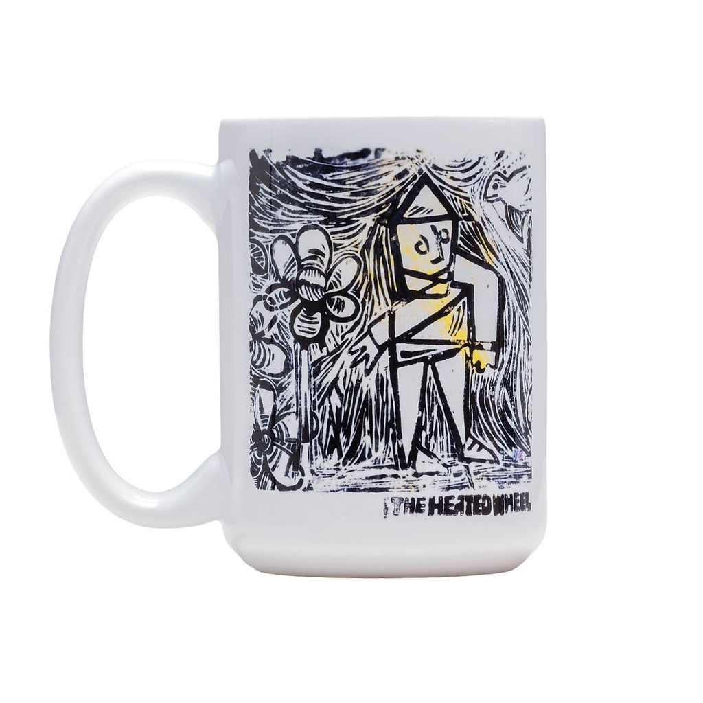 THE HEATED WHEEL FLOWER GUY COFFEE MUG