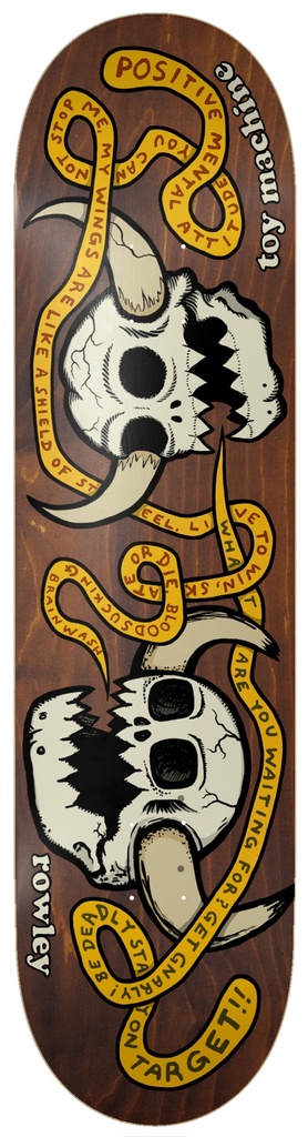TOY MACHINE GEOFF ROWLEY SKULLS DECK 8.25