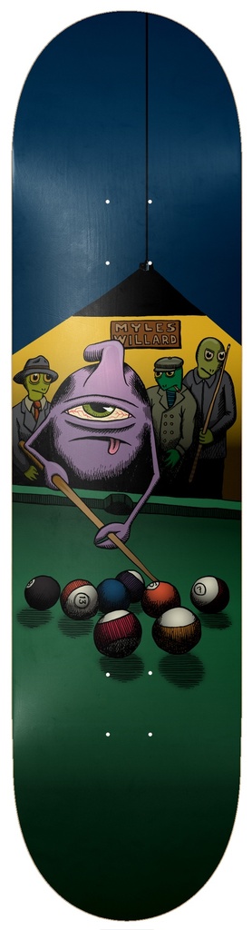 TOY MACHINE MYLES WILLARD HUSTLER DECK 8.25