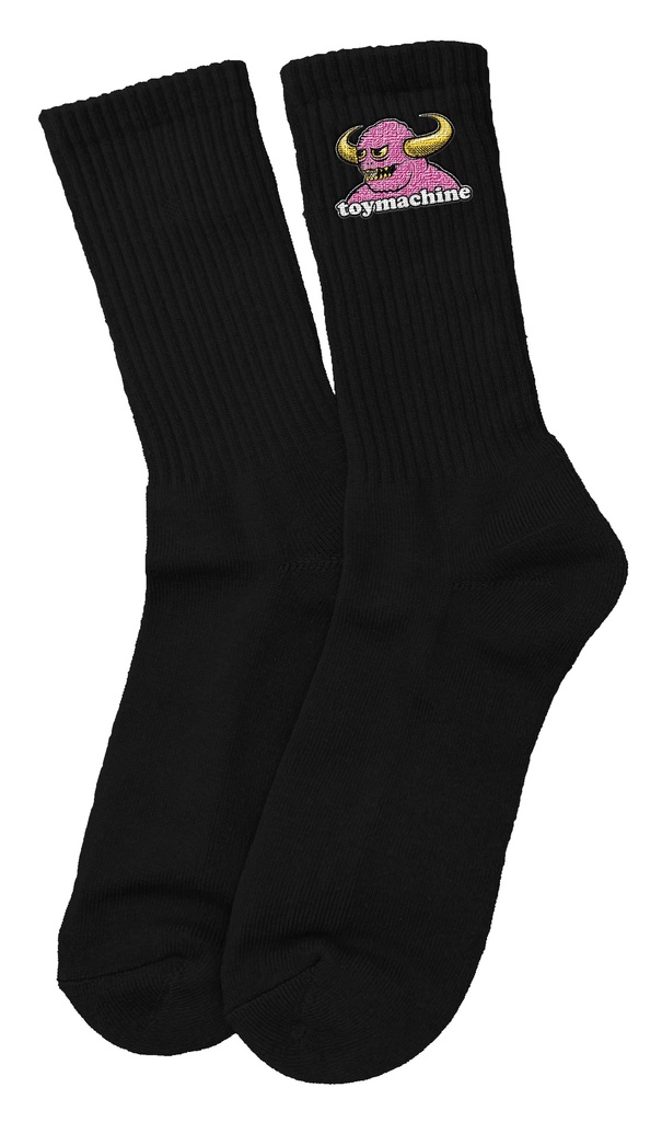 TOY MACHINE BRAIN MONSTER SOCKS BLACK