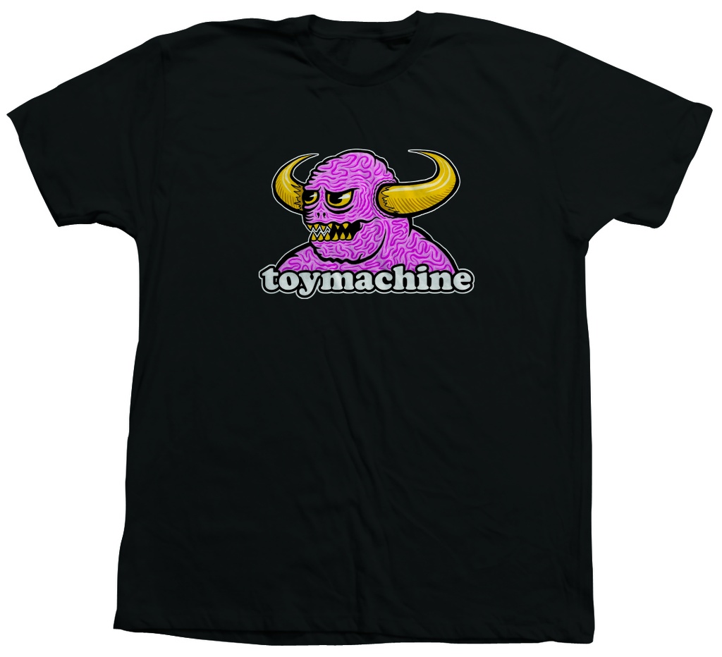 TOY MACHINE BRAIN MONSTER BLACK SS L