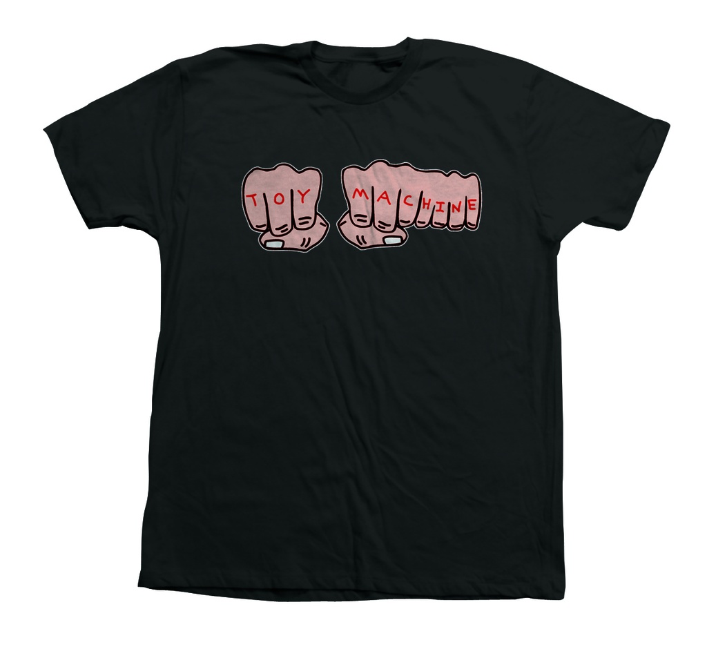 TOY MACHINE FISTS BLACK SS L
