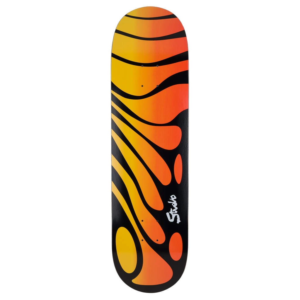 STUDIO TEAM ORGANIC PLUS BLACK/ORANGE FADE DECK 8.25
