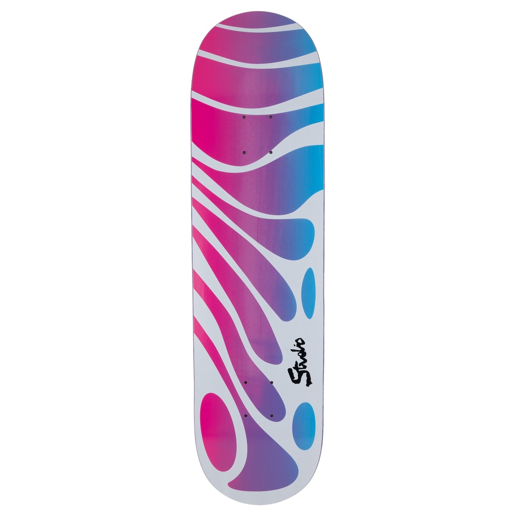 STUDIO TEAM ORGANIC PLUS WHITE/PURPLE FADE DECK 7.78
