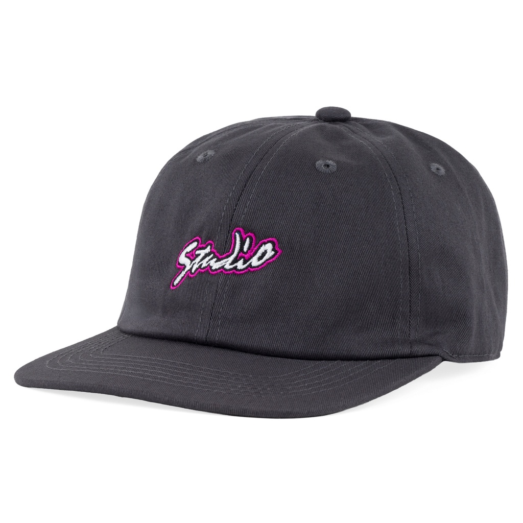 STUDIO SQUID 6 PANEL HAT CHARCOAL