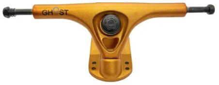 GHOST BOARDS 180MM 50 DEGREE LONGBOARD TRUCK METALLIC GOLD